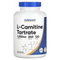 ราคา Nutricost, L-Carnitine Tartrate, 500 mg, 240 Capsules (NCS-93458)