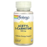 ราคา Solaray, Acetyl L-Carnitine , 500 mg, 30 VegCaps (SOR-13064)