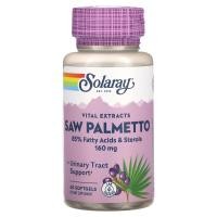 ราคา Solaray, Vital Extracts Saw Palmetto, 160 mg, 60 Softgels (SOR-03782)