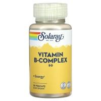 ราคา Solaray, Vitamin B-Complex, 50 mg, 50 VegCaps (SOR-04270)