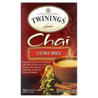 ราคา Twinings, Chai, Ultra Spice, 20 Tea Bags 1.41 oz (40 g) (TWN-26772)