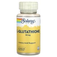 ราคา Solaray, L-Glutathione, 50 mg, 60 VegCaps (SOR-04931)