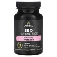 ราคา Dr. Axe / Ancient Nutrition, SBO Probiotics, Once Daily Women's, 25 Billion CFU, 30 Capsules (ATN-02585)