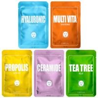 ราคา Lapcos, Variety 5 Beauty Masks Derma Care, 5 Sheets, 0.84 fl oz (25 ml) Each (LPC-02351)