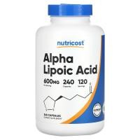 ราคา Nutricost, Alpha Lipoic Acid, 300 mg, 240 Capsules (NCS-93186)