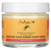 ราคา SheaMoisture, Brighter Days Ahead Night Cream, Papaya & Vitamin C w/ Yuzu Lemon, 2 oz (57 g) (SMT-01544)