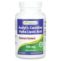ราคา Best Naturals, Acetyl L-Carnitine Alpha Lipoic Acid, 750 mg, 120 Capsules (BNR-01241)