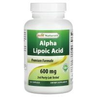 ราคา Best Naturals, Alpha Lipoic Acid, 600 mg, 120 Capsules (BNR-01268)