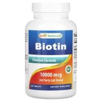 ราคา Best Naturals, Biotin, 10,000 mcg, 365 Tablets (BNR-01789)