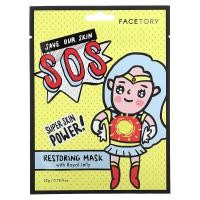 ราคา FaceTory, Restoring Beauty Mask With Royal Jelly, 1 Sheet Mask, 0.78 fl oz (22 g) (FCE-00831)