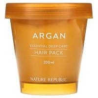 ราคา Nature Republic, Argan Essential Deep Care Hair Pack, 200 ml (NRP-46861)