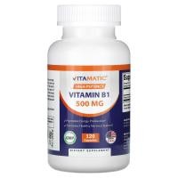 ราคา Vitamatic, High Potency, Vitamin B1, 500 mg, 120 Capsules (VMC-80099)