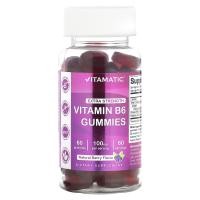ราคา Vitamatic, Vitamin B6, Extra Strength, Berry, 50 mg, 60 Gummies (VMC-47275)