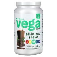 ราคา Vega, Plant-Based, Organic All-In-One Shake, Chocolate, 1 lbs (708 g) (VEG-00480)