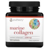 ราคา Youtheory, Marine Collagen, 500 mg , 160 Tablets (YOU-00313)