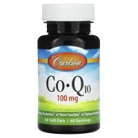 ราคา Carlson, CoQ10, 100 mg , 60 Soft Gels (CAR-08246)