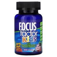 ราคา Focus Factor, Focus Factor Kids, Berry Blast, 60 Chewable Tablets (FOF-10503)