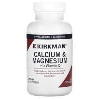ราคา Kirkman Labs, Calcium & Magnesium with Vitamin D, 120 Capsules (KIM-02212)