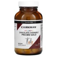 ราคา Kirkman Labs, Children's Chewable Pro-Bio Gold, Chocolate, 90 Tablets (KIM-02406)