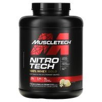 ราคา MuscleTech, Nitro Tech เวย์โกลด์ 100% รสเฟรนช์วานิลลาครีม ขนาด 5 ปอนด์ (2.27 กก.) (MSC-71051)
