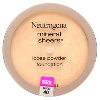 ราคา Neutrogena, Mineral Sheers Loose Powder Foundation, Nude 40, 0.19 oz (5.5 g) (NGN-43281)