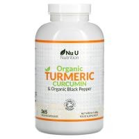 ราคา Nu U Nutrition, Organic Turmeric Curcumin & Organic Black Pepper, 365 Vegan Capsules (NUN-76009)