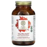 ราคา Pure Synergy, Vita-Min-Herb วิตามินรวมสำหรับผู้ชาย บรรจุ 120 เม็ด (SYN-00430)