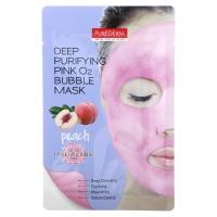 ราคา Purederm, Deep Purifying Pink O2 Bubble Beauty Mask, Peach, 1 Sheet Mask, 0.88 oz (25 g) (PDM-19325)