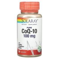 ราคา Solaray, Pure CoQ10, 100 mg, 30 Capsules (SOR-08912)