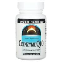 ราคา Source Naturals, Coenzyme Q10, 100 mg, 60 Softgels (SNS-01226)