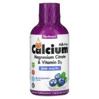 ราคา Bluebonnet Nutrition, Liquid Calcium Magnesium Citrate & Vitamin D3, Blueberry, 16 fl oz (473 ml) (BLB-00686)