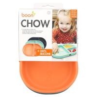 ราคา Boon, Chow, Divided Silicone Plate Set, 6m+, 3 Pack (OON-11547)