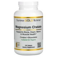 ราคา California Gold Nutrition, แมกนีเซียมคีเลต บรรจุ 270 เม็ด (CGN-01969)