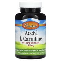 ราคา Carlson, Acetyl-L-Carnitine, 500 mg, 120 Vegetarian Capsules (CAR-07921)