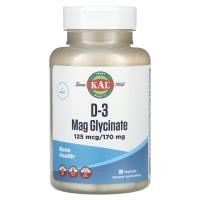 ราคา KAL, D-3 Mag Glycinate, 90 VegCaps (CAL-90823)