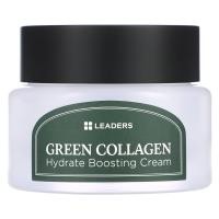 ราคา Leaders, Green Collagen Hydrate Boosting Cream, 1.69 fl oz (50 ml) (LDS-28398)