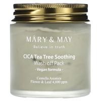 ราคา Mary & May, CICA Tea Tree Soothing, Wash Off Pack, 4.4 oz (125 g) (MNM-68157)