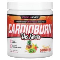 ราคา MuscleSport, Her Series, Cardioburn, Tropical Sunrise, 5.8 oz (165 g) (MSL-91755)