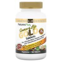 ราคา NaturesPlus, Source Of Life Gold Tablets, Ultimate Multi-Vitamin Supplement, 180 Tablets (NAP-30712)
