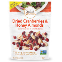 ราคา Salad Pizazz!, Fruit & Nut Toppers, Dried Cranberries & Honey Almonds, 3.5 oz (99 g) (SPZ-86053)