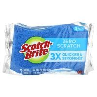ราคา Scotch-Brite, Zero Scratch Scrub Sponges, 3 Sponges (SBR-59846)