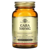 ราคา Solgar, GABA, 500 mg, 50 Vegetable Capsules (SOL-01210)