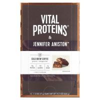 ราคา Vital Proteins, Protein + Collagen Bar, Cold Brew Coffee, 12 Bars, 1.3 oz (37 g) Each (VTP-95429)