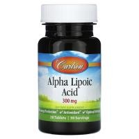 ราคา Carlson, Alpha Lipoic Acid, 300 mg, 30 Tablets (CAR-08070)