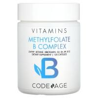 ราคา Codeage, Vitamins, Methylfolate B Complex, 5-MTHF, Betaine, Riboflavin, B2, B6, B9, B12, 120 Capsules (AGE-00859)