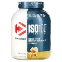 ราคา Dymatize, ISO100 Hydrolyzed, 100% Whey Protein Isolate, Gourmet Vanilla, 5 lb (2.3 kg) (DYZ-35321)
