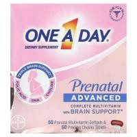 ราคา One-A-Day, Prenatal Advanced, Complete Multivitamin with Brain Support, 60 Prenatal Multivitamin Softgels & 60 Prenatal Choline Tablets (OAD-58658)