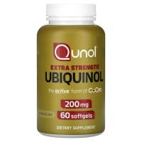 ราคา Qunol, Extra Strength Ubiquinol, 200 mg, 60 Softgels (QNL-00179)