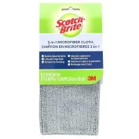 ราคา Scotch-Brite, 3-in-1 Microfiber Cloth, 1 Cloth (SBR-92805)