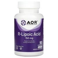 ราคา Advanced Orthomolecular Research AOR, R-Lipoic Acid, 150 mg, 90 Capsules (AOR-08005)